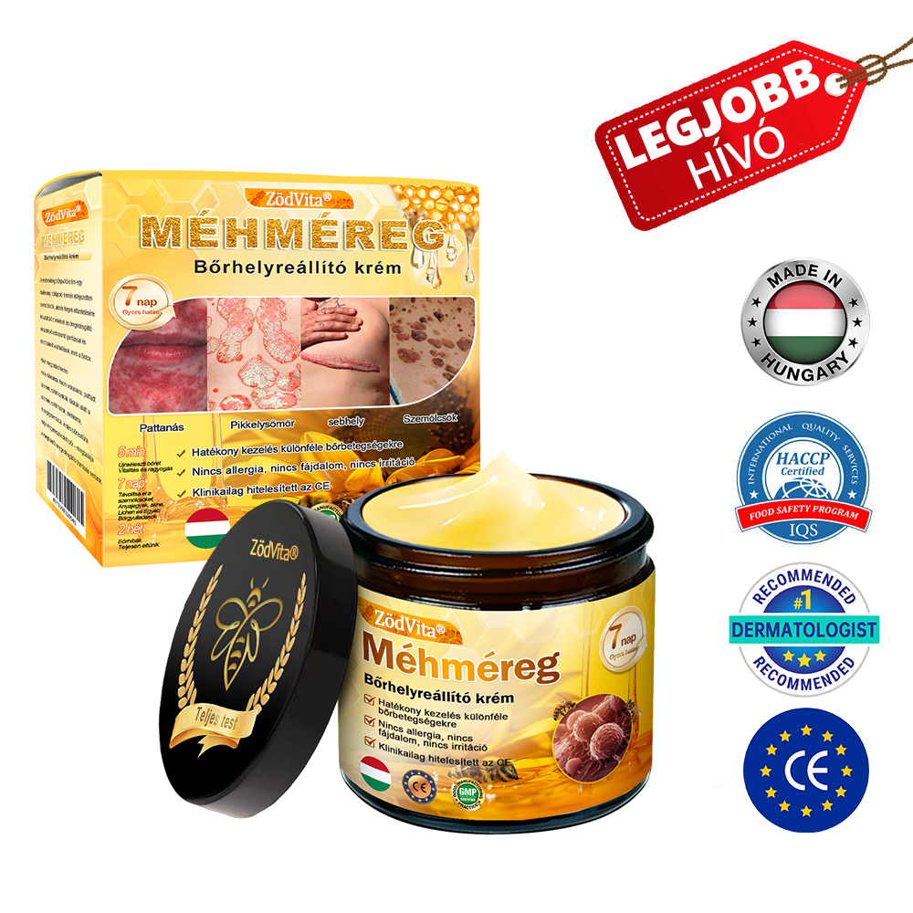✨Bőrgyógyász ajánlása ✨ ZödVita® Méhméreg Bőr Helyreállító Krém 🔥 Magyar fejlesztés, magyarországi gyártás és szállítás