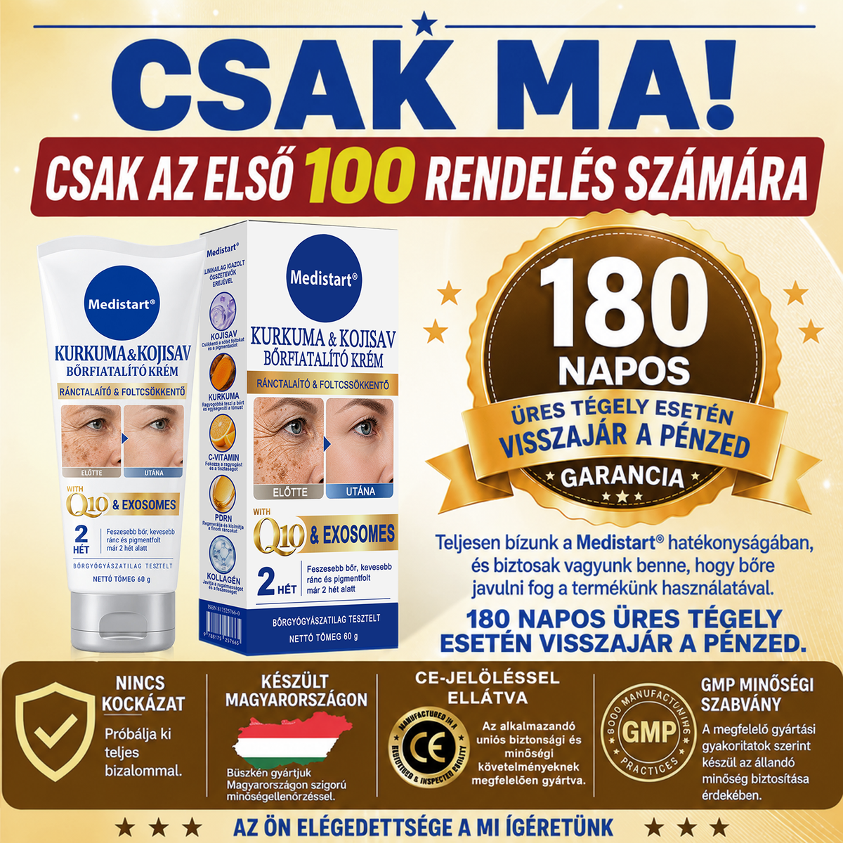 ✨𝑯𝒊𝒗𝒂𝒕𝒂𝒍𝒐𝒔 𝑼̈𝒛𝒍𝒆𝒕 | 𝐔́𝐣! ✨ Medistart® 𝐊𝐮𝐫𝐤𝐮𝐦𝐚 × 𝐊𝐨𝐣𝐢𝐧𝐬𝐚𝐯 𝐄́𝐣𝐬𝐳𝐚𝐤𝐚𝐢 Bőrfiatalító 𝐊𝐫𝐞́𝐦— 𝐇𝐚𝐥𝐯𝐚́𝐧𝐲𝐢́𝐭𝐬𝐝 𝐚 𝐦𝐚𝐤𝐚𝐜𝐬 𝐬𝐨̈𝐭𝐞́𝐭 𝐟𝐨𝐥𝐭𝐨𝐤𝐚𝐭 𝐞́𝐬 𝐬𝐢𝐦𝐢́𝐭𝐬𝐝 𝐤𝐢 𝐚 𝐥𝐚́𝐭𝐡𝐚𝐭𝐨́ 𝐫𝐚́𝐧𝐜𝐨𝐤𝐚𝐭 𝐚𝐥𝐯𝐚́𝐬 𝐤𝐨̈𝐳𝐛𝐞𝐧 🌙 ✅ 𝐄́𝐣𝐬𝐳𝐚𝐤𝐚́𝐧𝐤𝐞́𝐧𝐭 𝐞𝐠𝐲 𝐥𝐞́𝐩𝐞́𝐬 · 𝐋𝐚́𝐭𝐡𝐚𝐭𝐨́ 𝐯𝐚́𝐥𝐭𝐨𝐳𝐚́𝐬 𝟕 𝐞́𝐣𝐬𝐳𝐚𝐤𝐚 𝐚𝐥𝐚𝐭𝐭 💯