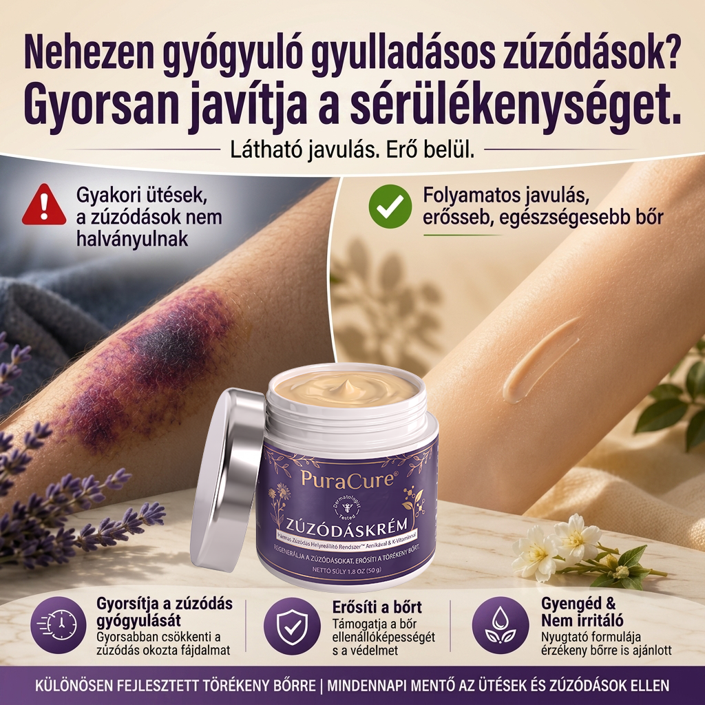 👉100K+ ELADVA 💁‍♀️ – PuraCure® Zúzódásjavító és bőrerősítő krém