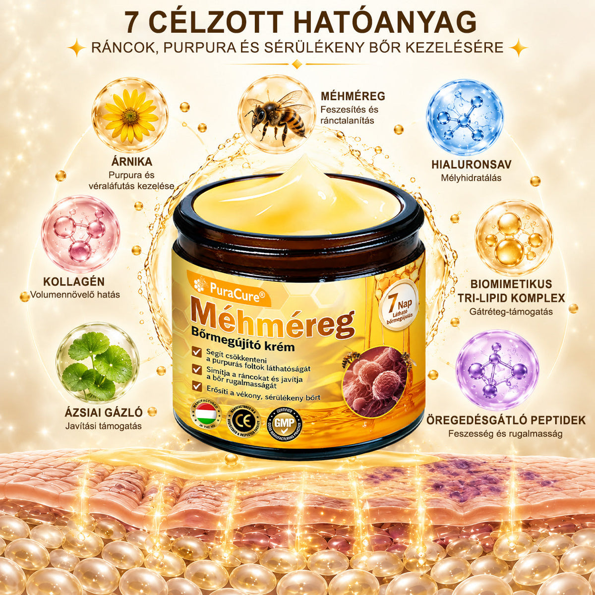✨ PuraCure® MÉHMÉREG Bőrmegújító krém