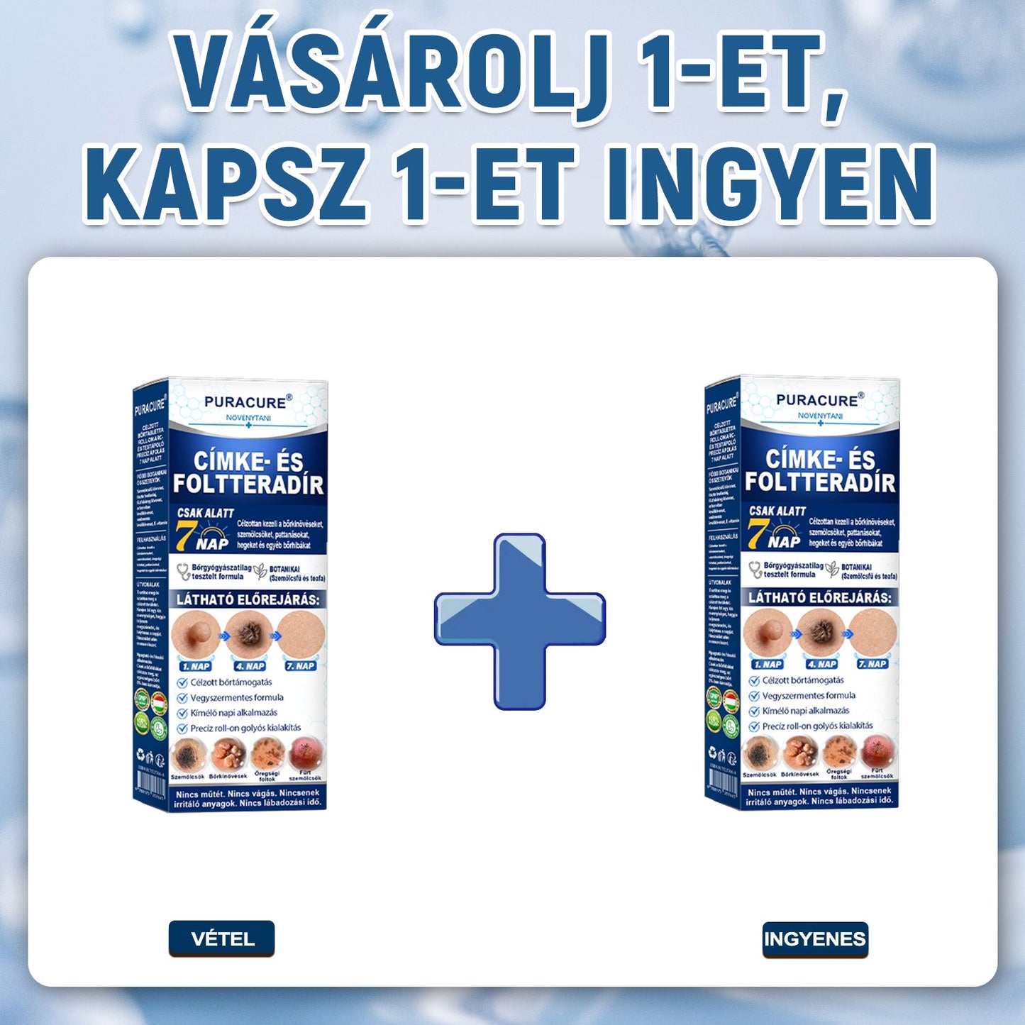 📦PuraCure® 👩‍⚕️ 𝟕 𝐍𝐚𝐩𝐨𝐬 Bőrkinövés- és Folteltávolító Toll Fájdalommentes és Hegmentes Professzionális Rollerball