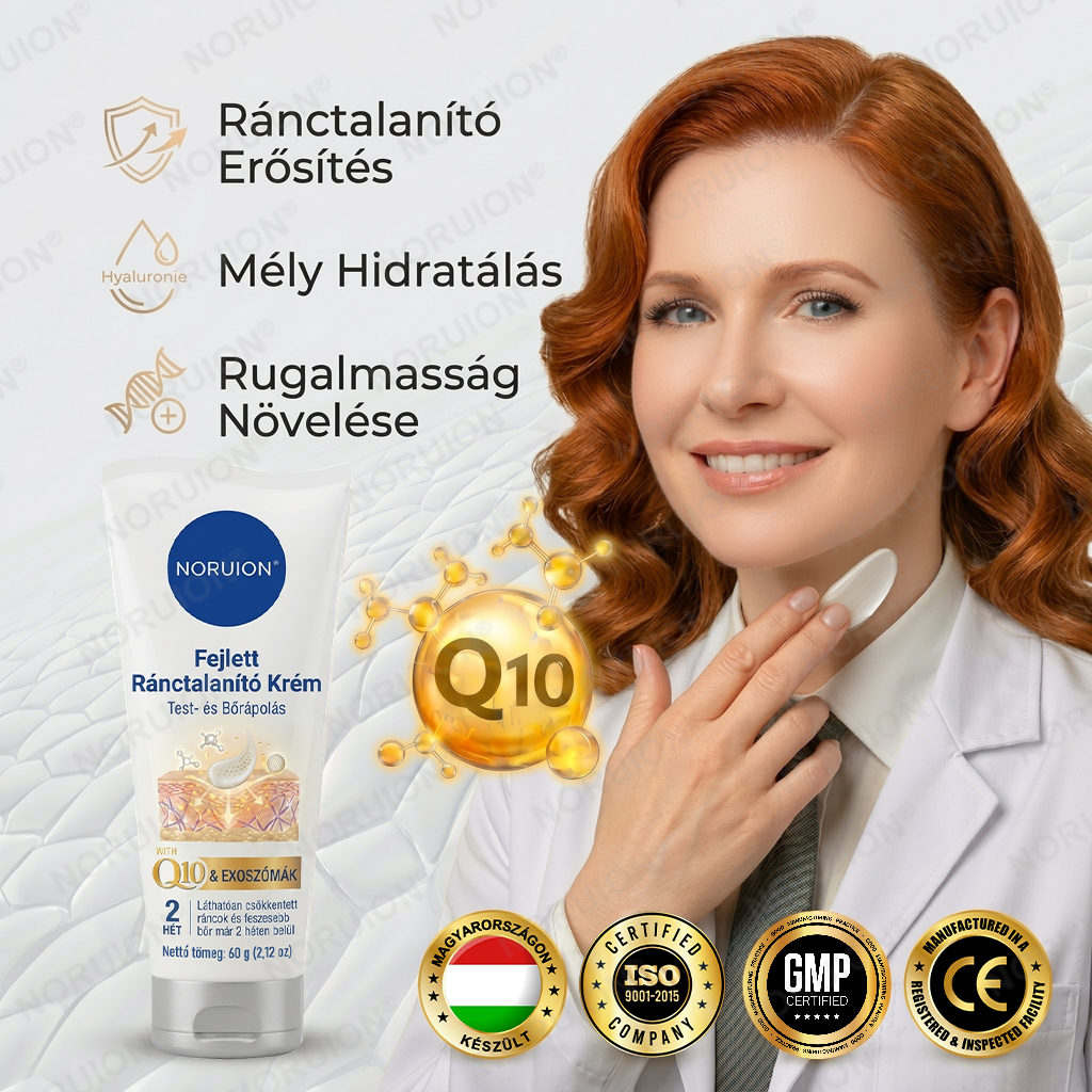 🌿 NORUION® Q10 + növényi nano-exoszóma fejlett ránctalanító krém