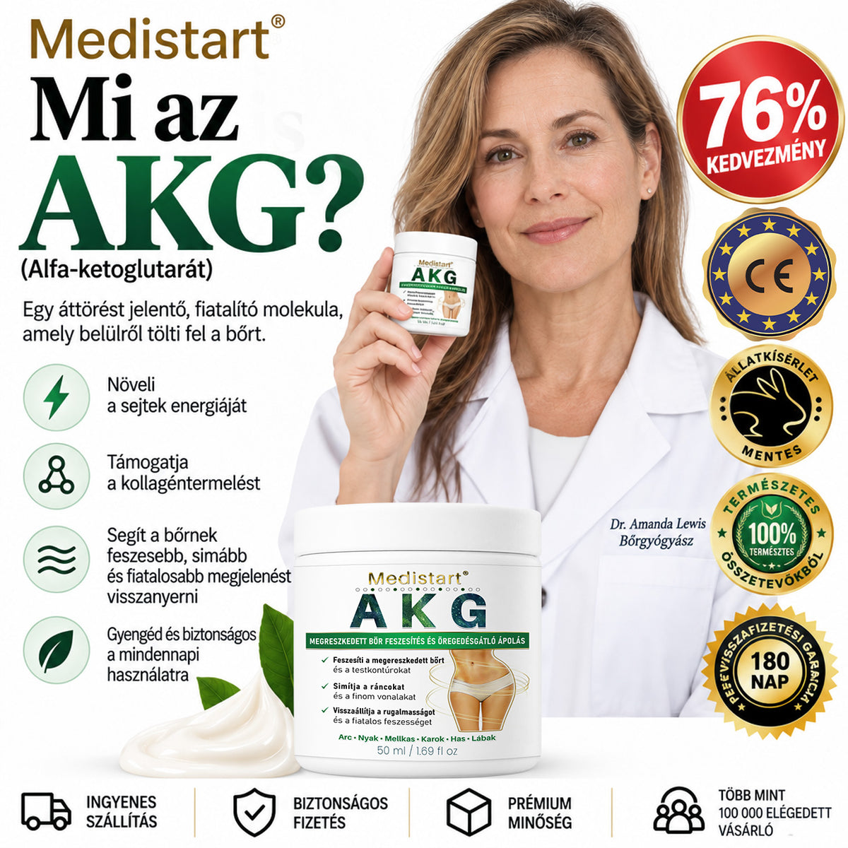 Medistart® AKG BŐRFESZESÍTŐ & ÖREGEDÉS ELLENI ÁPOLÁS