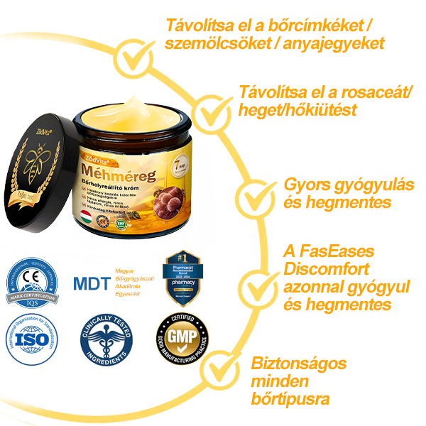 🔥🔥 Bőrgyógyász ajánlása ✨ ZödVita® Méhméreg Bőr Helyreállító Krém – Időskori purpura, ráncok és a bőr állapotának látványos javítása 💜 Magyar fejlesztés, magyarországi gyártás és szállítás