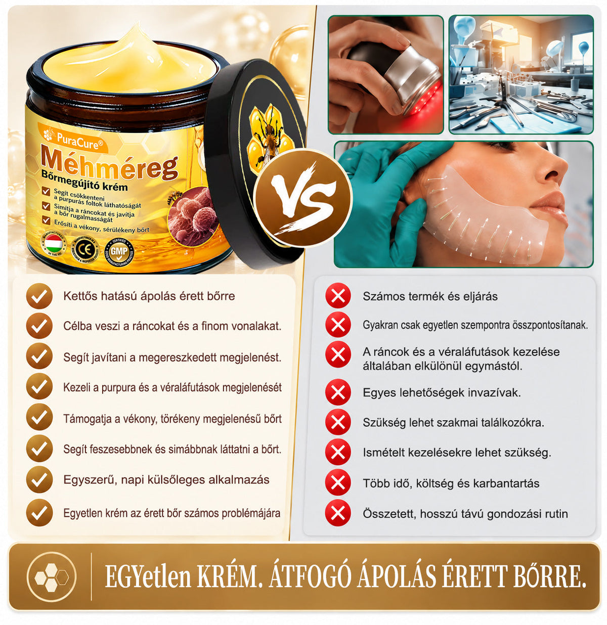 ✨ PuraCure® MÉHMÉREG Bőrmegújító krém