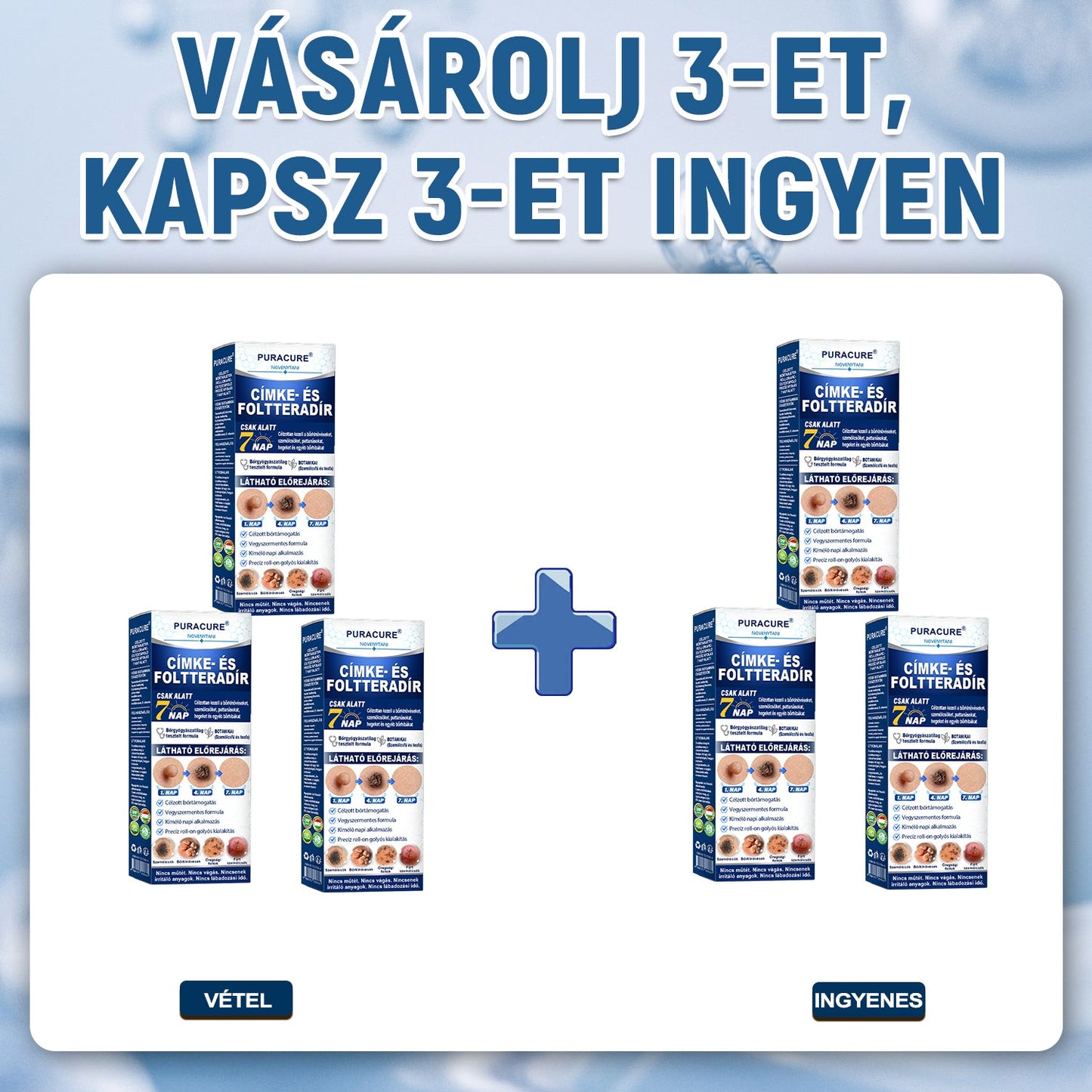 📦PuraCure® 👩‍⚕️ 𝟕 𝐍𝐚𝐩𝐨𝐬 Bőrkinövés- és Folteltávolító Toll Fájdalommentes és Hegmentes Professzionális Rollerball
