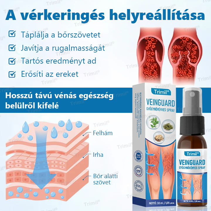 🔥Trimil® VeinGuard Gyógynövényes Spray-✅ Klinikailag bizonyított, hogy mindössze 7 nap alatt megszünteti a visszereket!