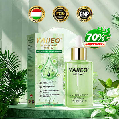 🌿 𝒀𝑨𝑰𝑰𝑬𝑶® 𝑯𝒂𝒋𝒔𝒆𝒓𝒌𝒆𝒏𝒕ő 𝑺𝒛é𝒓𝒖𝒎 – 𝑭á𝒋𝒅𝒂𝒍𝒐𝒎𝒎𝒆𝒏𝒕𝒆𝒔 𝑯𝒂𝒋á𝒑𝒐𝒍á𝒔 Közvetlenül a hajhagymák gyökeréig · 4 hét alatt újraéleszti az alvó tüszőket · EU CE tanúsítvány