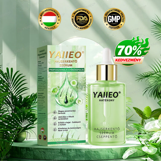 🌿 𝒀𝑨𝑰𝑰𝑬𝑶® 𝑯𝒂𝒋𝒔𝒆𝒓𝒌𝒆𝒏𝒕ő 𝑺𝒛é𝒓𝒖𝒎 – 𝑭á𝒋𝒅𝒂𝒍𝒐𝒎𝒎𝒆𝒏𝒕𝒆𝒔 𝑯𝒂𝒋á𝒑𝒐𝒍á𝒔 Közvetlenül a hajhagymák gyökeréig · 4 hét alatt újraéleszti az alvó tüszőket · EU CE tanúsítvány