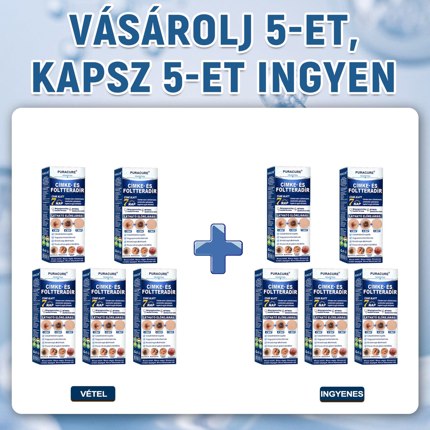 📦PuraCure® 👩‍⚕️ 𝟕 𝐍𝐚𝐩𝐨𝐬 Bőrkinövés- és Folteltávolító Toll Fájdalommentes és Hegmentes Professzionális Rollerball