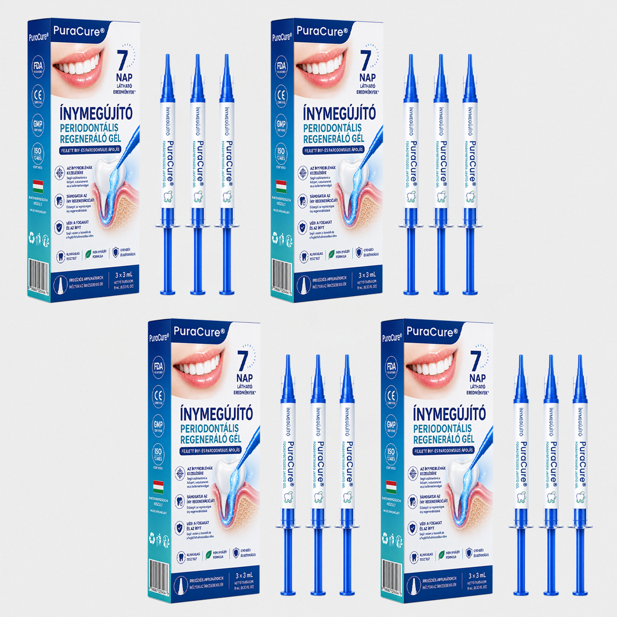 🇭🇺👨‍⚕️🌲🦷 PuraCure® ÍNYMEGÚJÍTÓ – Parodontális helyreállító gél🧂